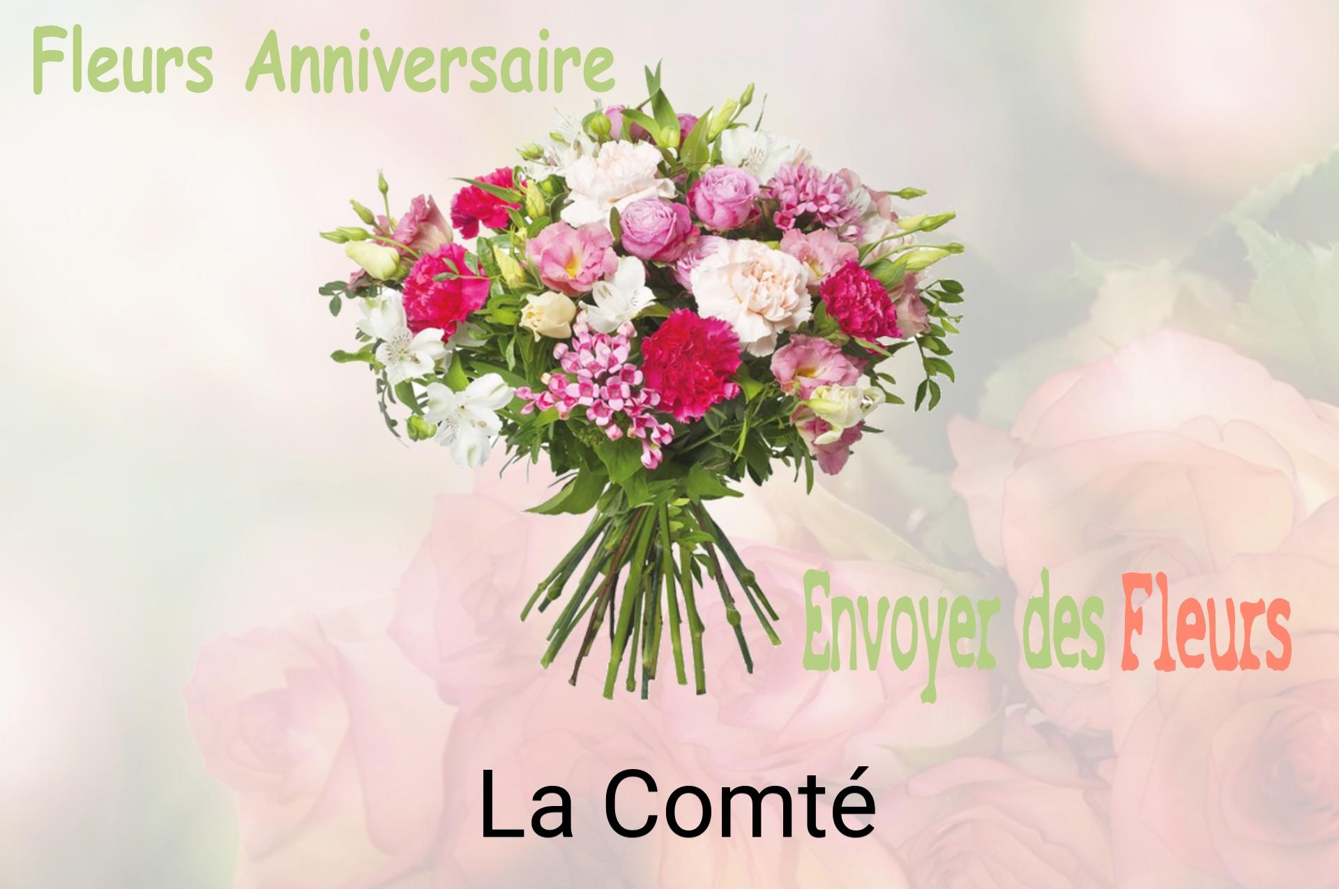 Bouquet de fleurs d’anniversaire livré à La Comté