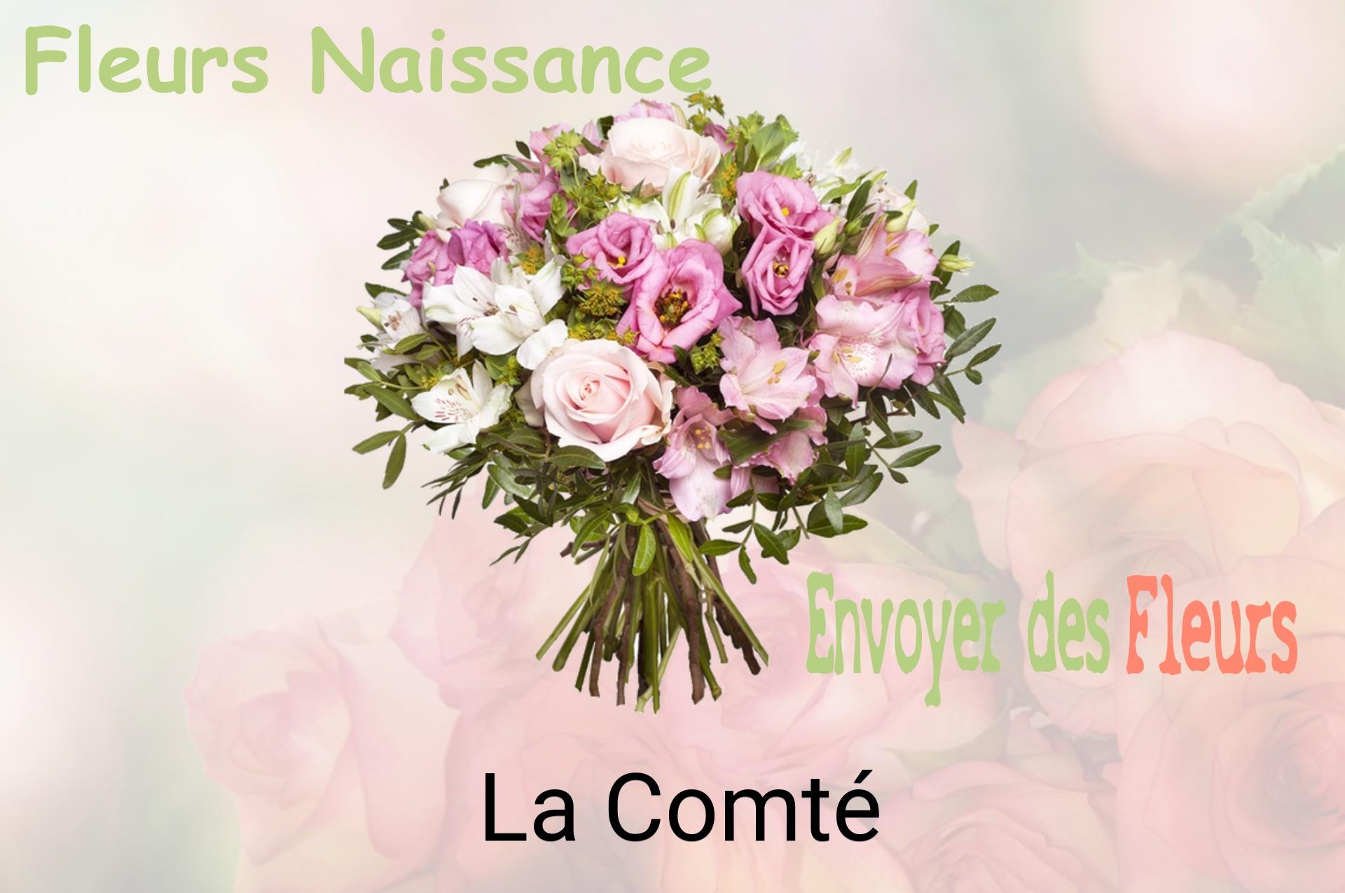 Bouquet de fleurs de naissance livré à La Comté